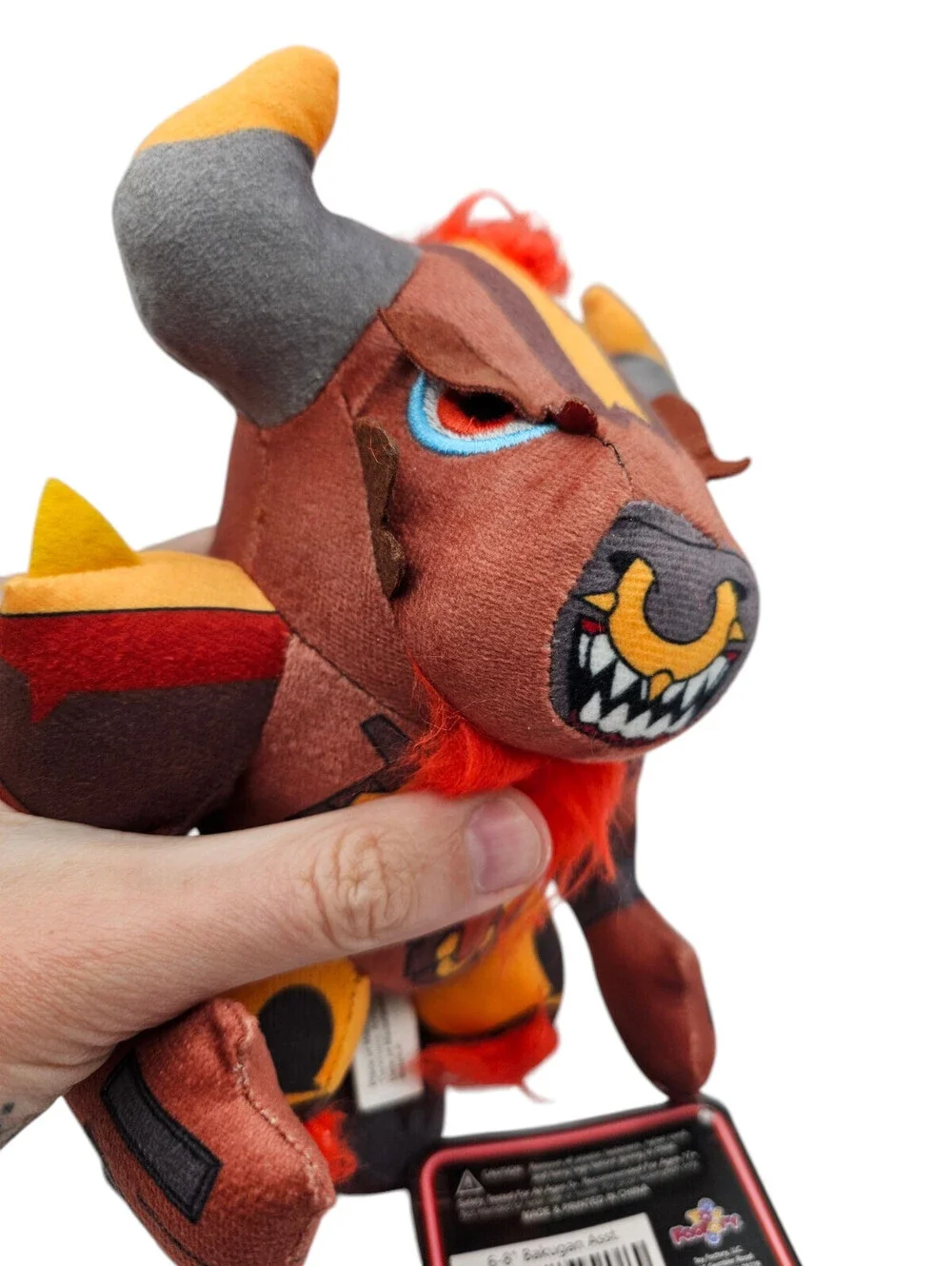 7-inch plush toy of Bruiser The Bull from Bakugan